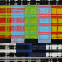 Flip Color Bar, acrylique et huile sur toile, 30,5 x 46cm, 2007