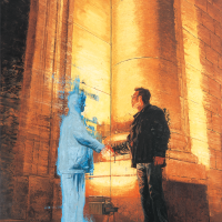 Le pacte, huile sur toile, 212 x 152,5cm, 2002